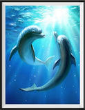 Dolphin 5d Diy Diamond Painting Kits UK Handwork Hobby SS345356642