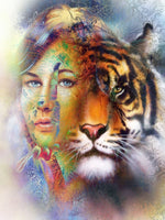 Tiger 5d Diy Diamond Painting Kits UK Handwork Hobby SS350471198