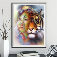 Tiger 5d Diy Diamond Painting Kits UK Handwork Hobby SS350471198