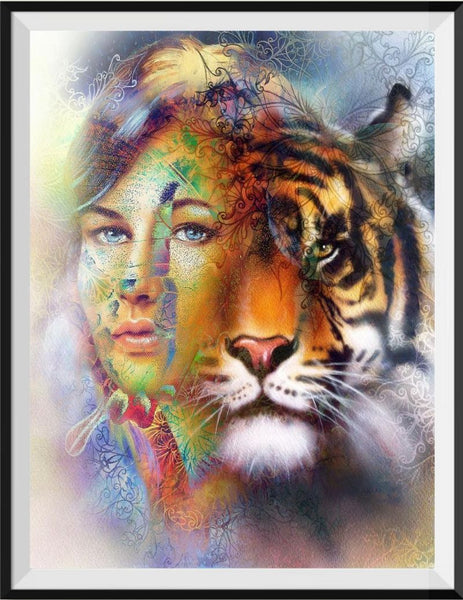 Tiger 5d Diy Diamond Painting Kits UK Handwork Hobby SS350471198