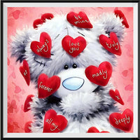 New Hot Sale Cute Teddy Bear Diamond Painting Kits UK VM20902