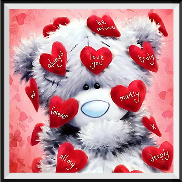 New Hot Sale Cute Teddy Bear Diamond Painting Kits UK VM20902