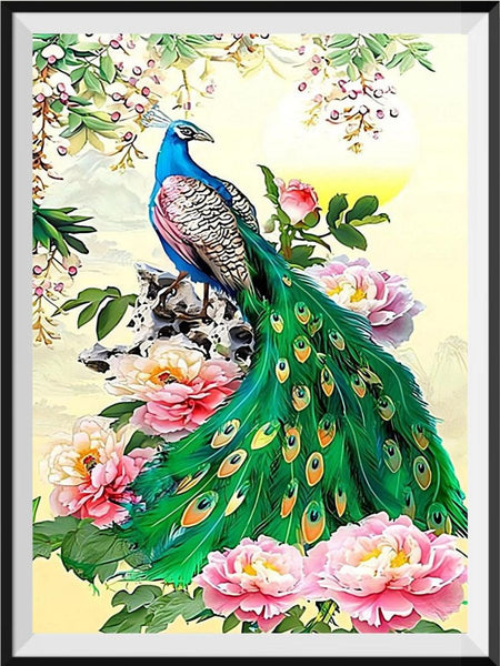 Peacock 5d Diy Diamond Painting Kits UK Handwork Hobby VM8164