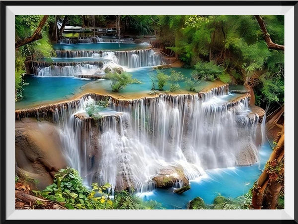 Waterfall 5d Diy Diamond Painting Kits UK Handwork Hobby VM8635