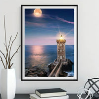 Lighthouse 5d Diy Diamond Painting Kits UK Handwork Hobby VM9051