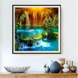 Waterfall 5d Diy Diamond Painting Kits UK Handwork Hobby VM9466