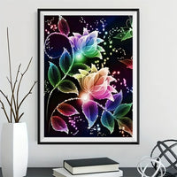 Flower 5d Diy Diamond Painting Kits UK Handwork Hobby VM9719