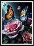 Butterfly 5d Diy Diamond Painting Kits UK Handwork Hobby FL4419