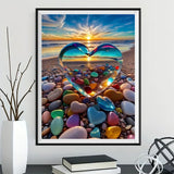 Heart 5d Diy Diamond Painting Kits UK Handwork Hobby FL2283