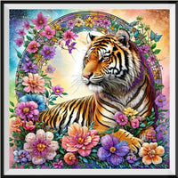 Tiger 5d Diy Diamond Painting Kits UK Handwork Hobby FL3204