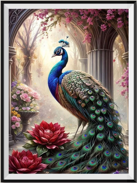 Peacock 5d Diy Diamond Painting Kits UK Handwork Hobby FL4397