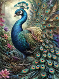 Peacock 5d Diy Diamond Painting Kits UK Handwork Hobby FL3662