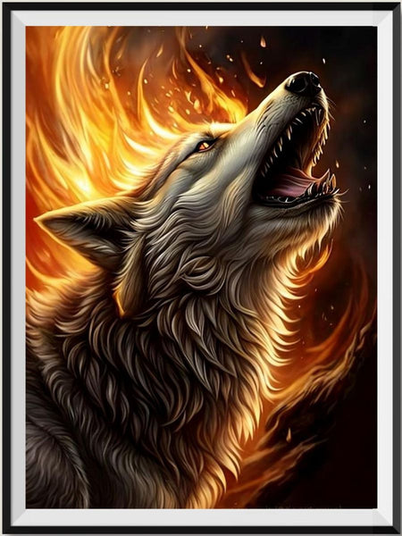 Wolf 5d Diy Diamond Painting Kits UK Handwork Hobby FL4458