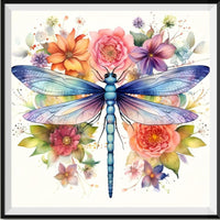 Dragongfly 5d Diy Diamond Painting Kits UK Handwork Hobby FL5128