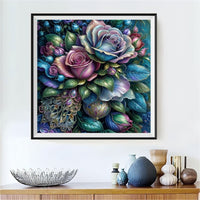 Rose 5d Diy Diamond Painting Kits UK Handwork Hobby FL3016