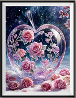 Heart Rose 5d Diy Diamond Painting Kits UK Handwork Hobby FL4122