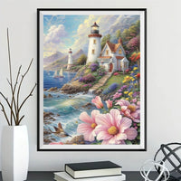 Lighthouse 5d Diy Diamond Painting Kits UK Handwork Hobby FL2303