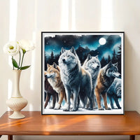 Wolf 5d Diy Diamond Painting Kits UK Handwork Hobby FL8241