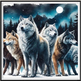 Wolf 5d Diy Diamond Painting Kits UK Handwork Hobby FL8241