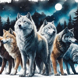 Wolf 5d Diy Diamond Painting Kits UK Handwork Hobby FL8241