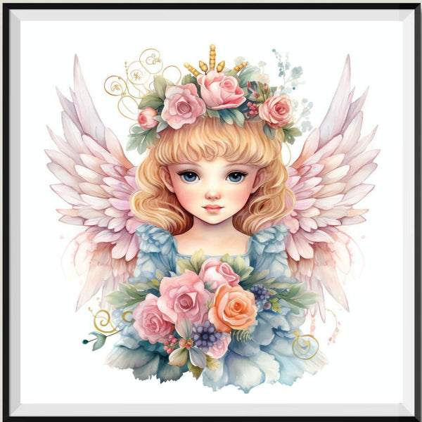 Angel 5d Diy Diamond Painting Kits UK Handwork Hobby FL7049
