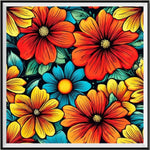 Flower 5d Diy Diamond Painting Kits UK Handwork Hobby FL9570