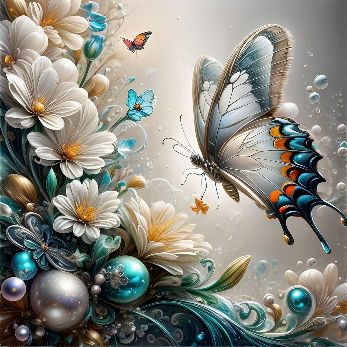 Butterfly 5d Diy Diamond Painting Kits UK Handwork Hobby FL2056 ...