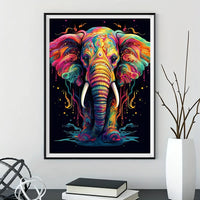 Elephant 5d Diy Diamond Painting Kits UK Handwork Hobby FL8133