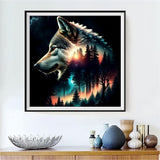 Wolf 5d Diy Diamond Painting Kits UK Handwork Hobby FL2006