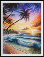 Beach 5d Diy Diamond Painting Kits UK Handwork Hobby FL2205