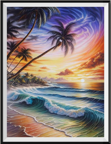 Beach 5d Diy Diamond Painting Kits UK Handwork Hobby FL2205