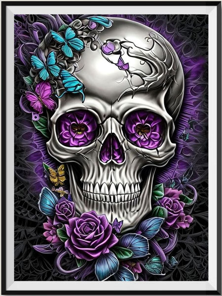 Skull 5d Diy Diamond Painting Kits UK Handwork Hobby FL4709