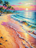 Beach 5d Diy Diamond Painting Kits UK Handwork Hobby FL2201