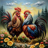 Chicken 5d Diy Diamond Painting Kits UK Handwork Hobby FL3257