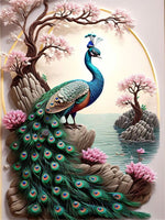 Peacock 5d Diy Diamond Painting Kits UK Handwork Hobby FL4399