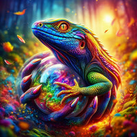 Chameleon 5d Diy Diamond Painting Kits UK Handwork Hobby FL3326