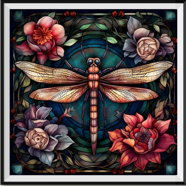 Dragongfly 5d Diy Diamond Painting Kits UK Handwork Hobby FL5130