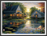 Village 5d Diy Diamond Painting Kits UK Handwork Hobby FL2381