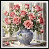 Flower 5d Diy Diamond Painting Kits UK Handwork Hobby FL3008