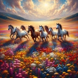 Horse 5d Diy Diamond Painting Kits UK Handwork Hobby FL8095