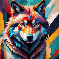 Wolf 5d Diy Diamond Painting Kits UK Handwork Hobby FL8251