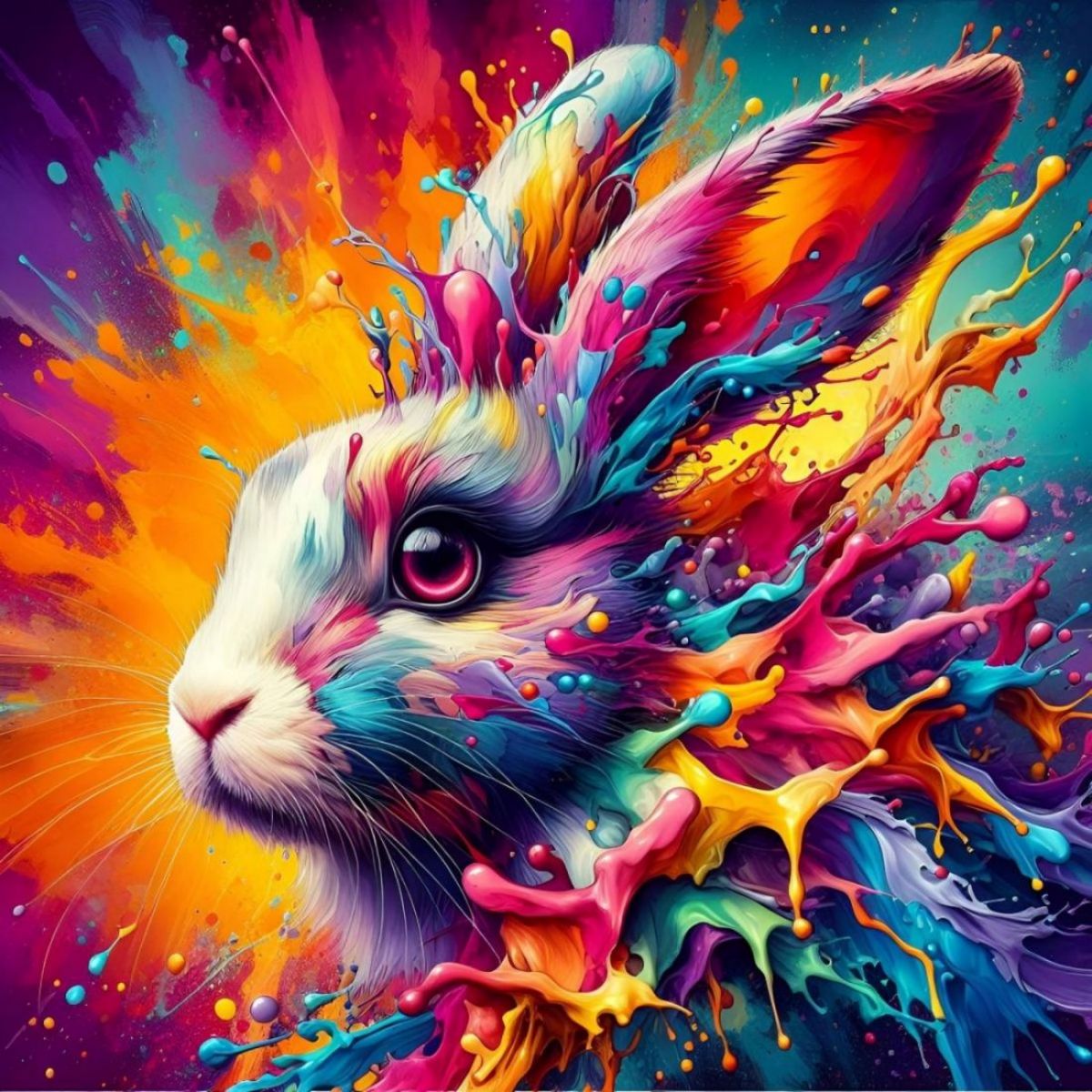 Rabbit 5d Diy Diamond Painting Kits UK Handwork Hobby FL5423 ...