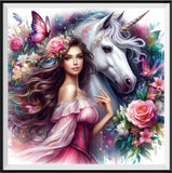 Unicorn 5d Diy Diamond Painting Kits UK Handwork Hobby FL7528