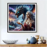 Animal And Human Dragon 5d Diy Diamond Painting Kits UK Handwork Hobby FL8972