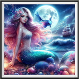 Mermaid 5d Diy Diamond Painting Kits UK Handwork Hobby FL7631