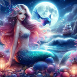 Mermaid 5d Diy Diamond Painting Kits UK Handwork Hobby FL7631