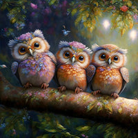 Owl 5d Diy Diamond Painting Kits UK Handwork Hobby FL6959