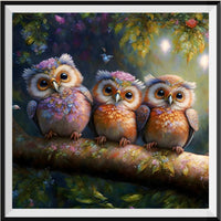 Owl 5d Diy Diamond Painting Kits UK Handwork Hobby FL6959