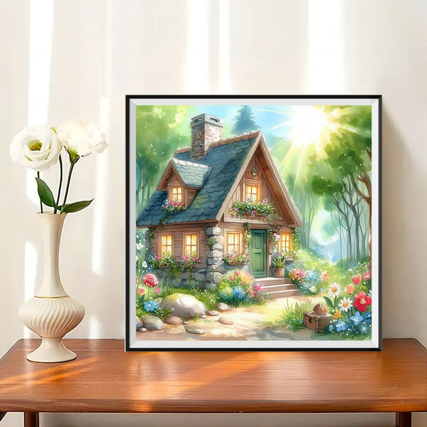 House Handwork Village House 5d Diy Diamond Painting Kits UK Handwork Hobby FL6358 ...