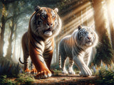 Tiger 5d Diy Diamond Painting Kits UK Handwork Hobby FL8072